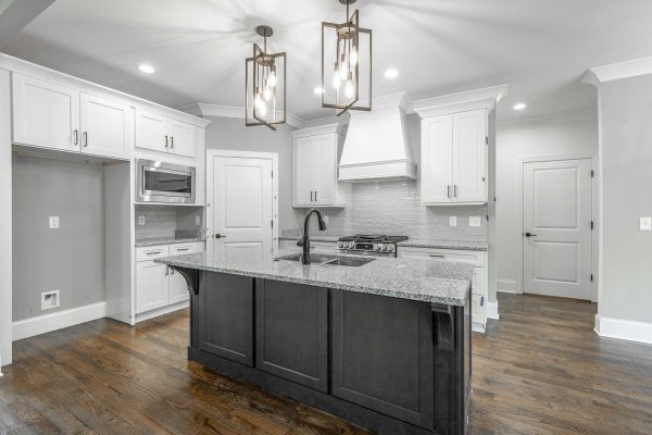 Aspen home plan kitchen image property of Core Homes Chattanooga builder