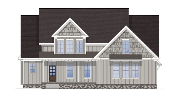 Magnolia elevation rendering Core Homes Chattanooga builder