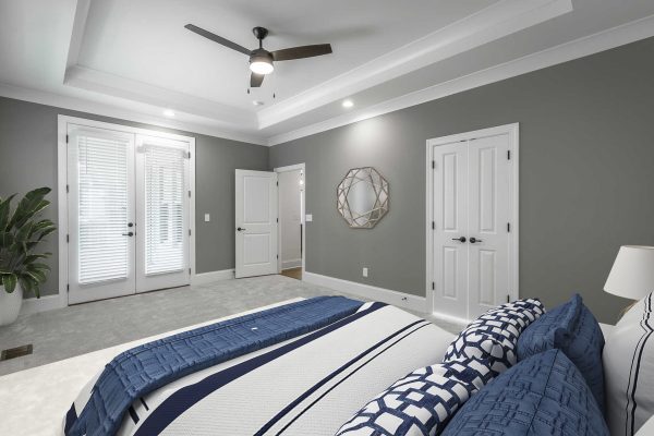 Aspen home plan owner suite image property of Core Homes Chattanooga builder